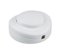 Arditi Interrupteur unipolaire à pédale 250 V pour câbles plats H03Vvh2-F 2 x 0,75 mm2 et ronds bipolaires H03Vv-F 2 x 0,75 mm2, pédalier Art.350Vp blanc Ean1 S10, 250, Int. - 022566