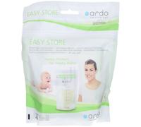 Ardo Easy Store Lot de 25 sacs de conservation pour lait maternel 180 ml 25 sachets jetables pré-stérilisés pour conserver le lait au réfrigérateur et au congélateur. Sacs d'allaitement anti-fuite