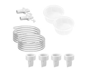 Ardo Kit d'entretien double - Pièces de rechange pour pompes ARDO - Valves à lèvre de rechange, pots à membrane, tubes et connecteurs de tubes - Convient pour une utilisation avec les tire-lait