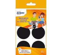 Avery Étiquettes rondes ardoise – Sachet de 30, diamètre 48 mm