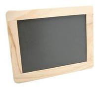 Ardoise 21,5 x 17 cm - Bordure bois Multicolore G