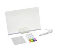 Ardoise à Écrire LED - Ardoise à Dessin pour Tout-Petits | Outil Portable d'Écriture Effaçable pour Enfant Maison École Maternelle