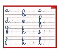 Ardoise Rigide Effaçable À Sec - L 21 X L 26,5 Cm - Lettre Minuscule