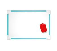 Ardoise blanche magnétique avec brosse Wonday 20 x 30 cm