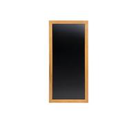 Ardoise bois long finition teck laqué kit d'accroche murale inclus 56x120cm Securit