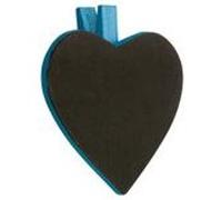 Ardoise Coeur Sur Pince Turquoise G