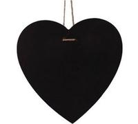 Ardoise cœur à suspendre - 23 x 23 cm Noir G