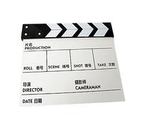 Ardoise de film de cinéma - Mini ardoise pour séries TV - Blanc chinois - 20 x 20 cm