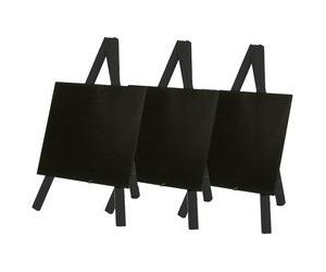Ardoise de table MINI avec trépied, noir