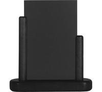 Securit Ardoise de table A6 laquée 15 x 17 cm avec petite tablette – Noir