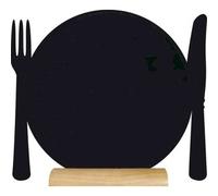 Ardoise de table SILHOUETTE 'Assiette'