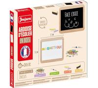 Ardoise d'écolier en bois, double face beige TU