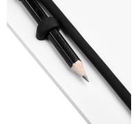 Ardoise d'écriture de plongée sous-marine pour communication et journalisation de plongée - Tableau imperméable en PVC avec crayon, 127 x 153 mm, noir/jaune (noir L)