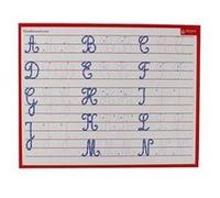 Ardoise effaã§able ã sec alphabet majuscules cursives - 26,5 x 21cm - bouchut
