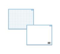 Ardoise Effaçable A Sec Grands Carreaux Seyes 26,5 X 21cm