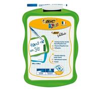 Ardoise effaçable double façe Bic Velleda avec feutre Bleu Modèle aléatoire G