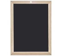 Ardoise en bois, uni, (l)400 x (H)600 mm, noir