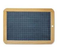 Maped Ardoise naturelle noire - quadrillée/unie - 260 x 182 mm - cadre bois