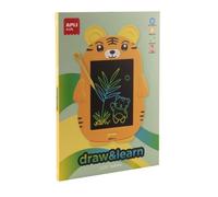 APLI Ardoise LCD Kids 19959 – Tigre ultralégère pour dessiner et effacer facilement, sans papier