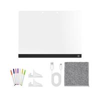 Ardoise Lumineuse Avec Support - Planche À Dessin Enfant Effaçable Et Réutilisable, 7 Couleurs, Stylos Inclus, USB, Acrylique Pour Voyage, Cours Ou Activités Créatives (30x20 Cm / 30x40 Cm)