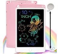 Ardoise Magique 10 Pouces Coloré,Lcd Tablette D'Écriture Tableau De Dessin Effaçable,Cadeau Jouet Educatif Pour Bambin Enfants Jou