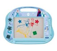 Lexibook, Disney La Reine des Neiges Tableau de Dessin magnétique, Tablette créative A5 avec Stylo, tampons et Curseur effaceur, Jouet d'activité pour Enfants à partir de 3 Ans, Bleu, CRFZ550