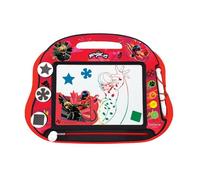 Lexibook Ardoise magique Miraculous Chat Noir Multicolore magnétique Stylet et tampons Rouge/Noir A5