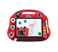 Lexibook Ardoise magique Miraculous Chat Noir Multicolore magnétique Stylet et tampons Rouge/Noir A5