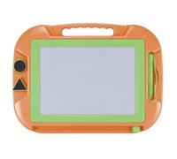 Ardoise Magnétique Effaçable pour Enfants 43x32 cm - Avec 2 Tampons, Stylet et Poignée - Jeu Éducatif de Dessin Portable Blanc/Noir pour Stimuler la Créativité et l’Apprentissage (Âge 36M+)