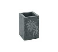 Ardoise Mundspuelecher JURA - véritable Ardoise naturelle avec Motif de fleur - Gobelet à dents