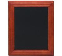 Securit Tableau noir mural finition laquée Acajou 30 x 40 cm