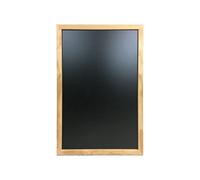 Ardoise murale cadre carré en bois brut dimensions 63 x 43 cm - Fabrication française