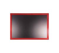Ardoise murale en bois couleur rouge vin dimensions 66 x 46 cm - Fabrication française