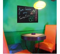 Ardoise murale Securit® avec cadre noir et un feutre craie liquide Securit®. 60x40x1cm