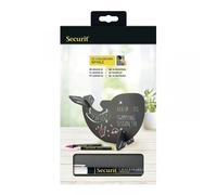 Ardoise Noire 3d Baleine Securit