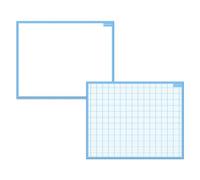 Ardoise plastique effaçable à sec 21 x 26,5 cm