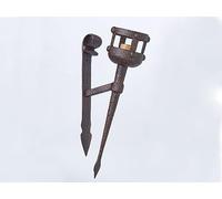 Ardosia Lampe Murale Modèle Torche du Donjon Aluminium Effet Rustique 50 cm