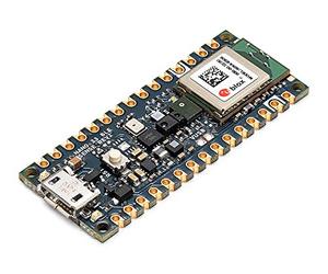 Arduino Nano 33 BLE Sense Rev2 [ABX00069] - Microcontrôleur IA avec capteurs, Edge Computing et Bluetooth pour Les Applications Portables, de température et de Voix