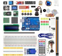 Arduino XXL UNRR3 Starter Kit - Kit d'apprentissage de la programmation pour débutants et élèves | Avec UNO-Board, capteurs, moteurs, LCD & accessoires | Kit complet en coffret de rangement