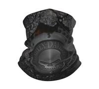ARDZLALS Cache-cou en polaire pour homme, femme et unisexe Harley-Davidson - Écharpe de cou ajustable coupe-vent - Bandana pour le visage - Couvre-cou pour le ski, la moto, les sports de plein air, la