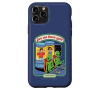 are We There Yet Alien UFO Retro Vintage Funny Adult Humor Coque pour iPhone 11 Pro