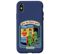 are We There Yet Alien UFO Retro Vintage Funny Adult Humor Coque pour iPhone X/XS