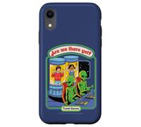 are We There Yet Alien UFO Retro Vintage Funny Adult Humor Coque pour iPhone XR