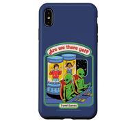 are We There Yet Alien UFO Retro Vintage Funny Adult Humor Coque pour iPhone XS Max