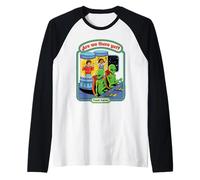 are We There Yet Alien UFO Retro Vintage Funny Adult Humor Manche Raglan