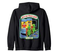 are We There Yet Alien UFO Retro Vintage Funny Adult Humor Sweat à Capuche