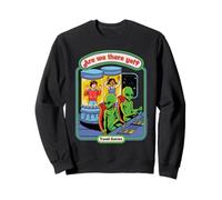 are We There Yet Alien UFO Retro Vintage Funny Adult Humor Sweatshirt