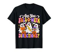 are You Fall O Ween Directions Funny Halloween Teacher Ghost T-Shirt Graphique avec Valeur