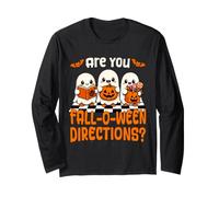 are You Fall O Ween Directions Professeur d'école d'halloween Manche Longue