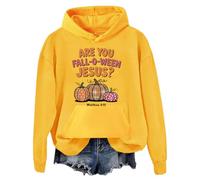 Are You Fall-O-Ween Jesus Sweat à capuche Fall O Ween Sweatshirt Are You Fall Fall Jésus Chemise Femmes Hommes T-shirts graphiques, jaune, L